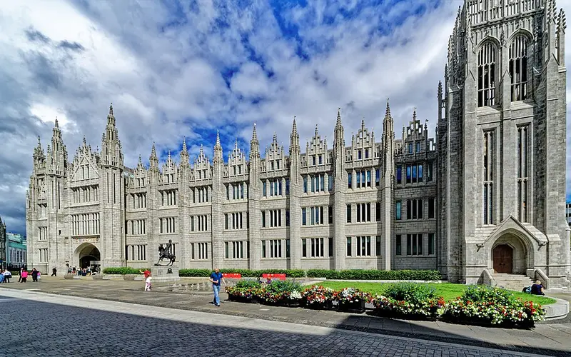 Granite buildings in Aberdeen city centre
