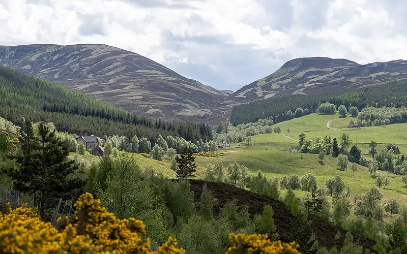 Mountain landscape in the Cairngorms National Park