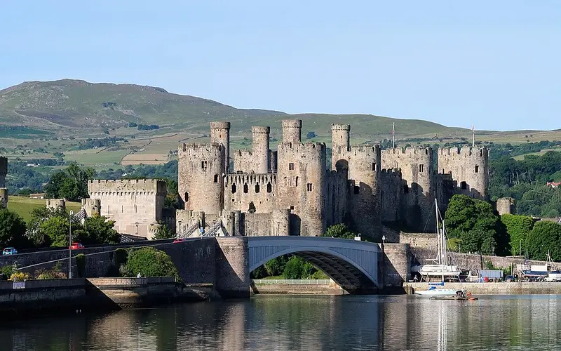 Conwy Castle seen from the water