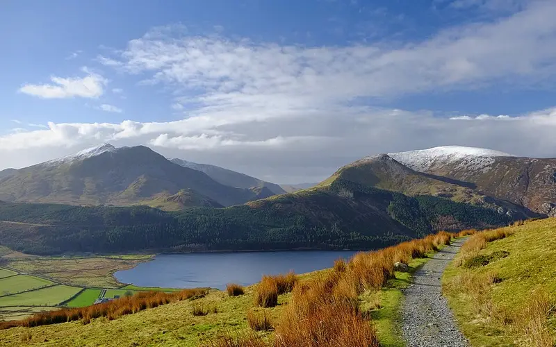 Snowdon Ranger path in Eryri in winter