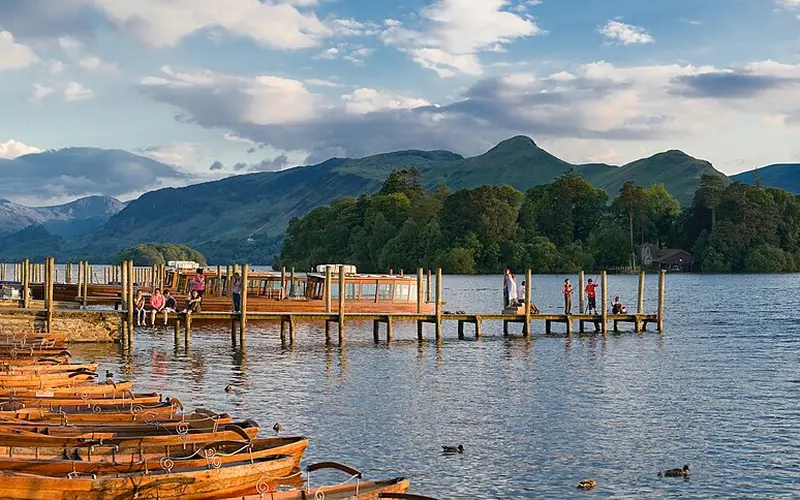 Derwentwater and fells in the Lake District