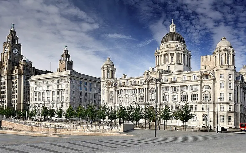 Pier Head waterfront in Liverpool